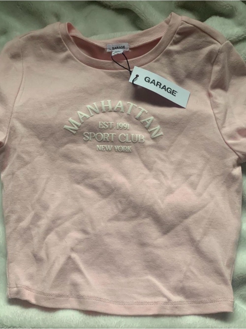 Garage Pink Manhattan Sport Club Short Sleeve Tee